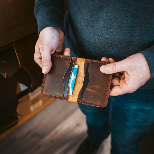 Leather 5 Card Wallet - Image 2