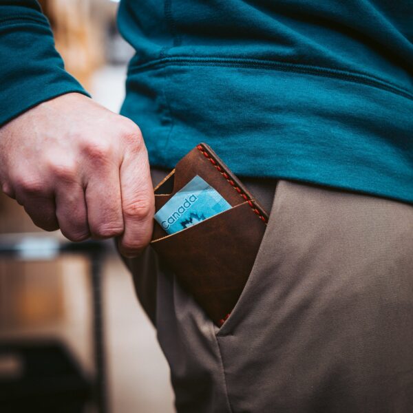 Leather Front Pocket Wallet - Image 2