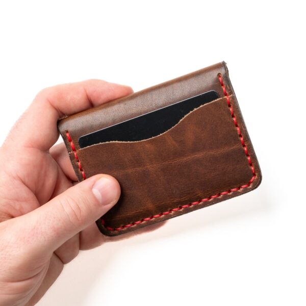 Leather 5 Card Wallet - Image 4