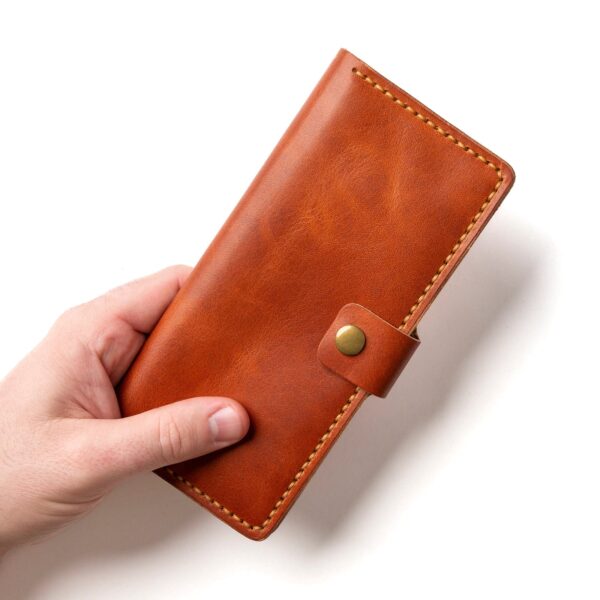 Leather Checkbook Wallet - Image 7