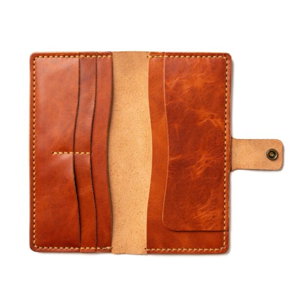 Leather Checkbook Wallet - Image 8