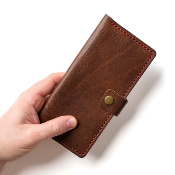 Leather Checkbook Wallet - Image 3