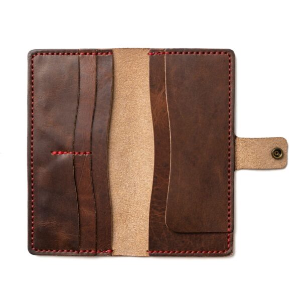 Leather Checkbook Wallet - Image 4