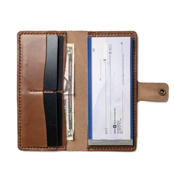 Leather Checkbook Wallet - Image 10