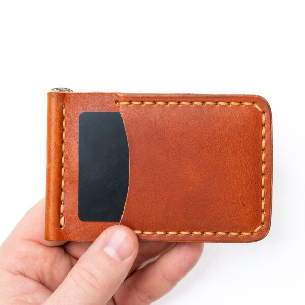 Leather Money Clip Wallet - Image 8