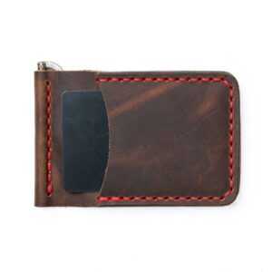 Leather Money Clip Wallet