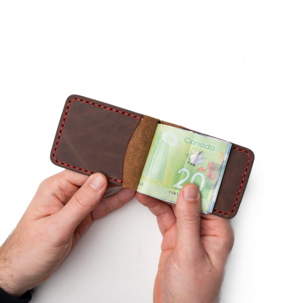 Leather Money Clip Wallet - Image 3