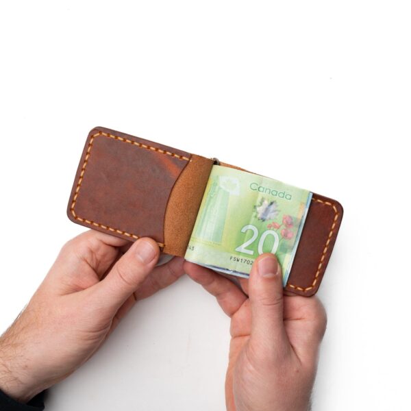 Leather Money Clip Wallet - Image 9